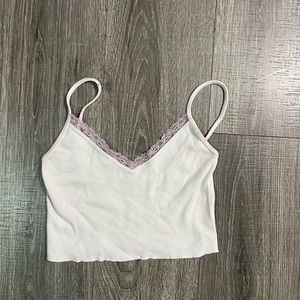 light pink brandy melville cropped tank